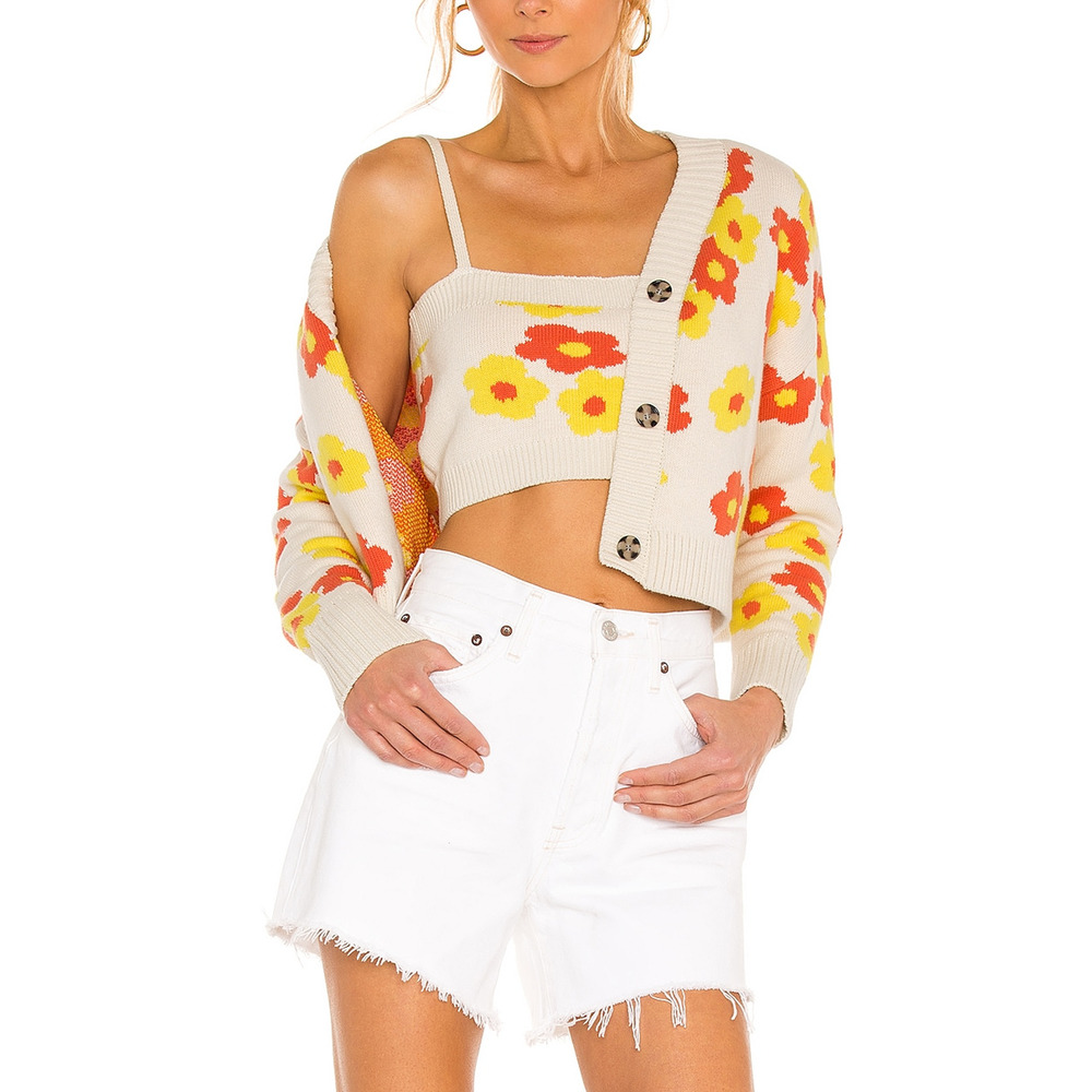 Callahan 'Meg' White Cardigan Set Size S